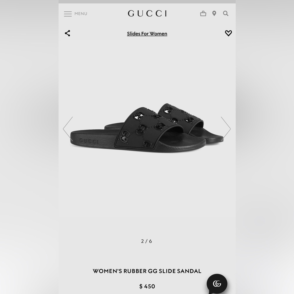 Black Gucci Women’s slides